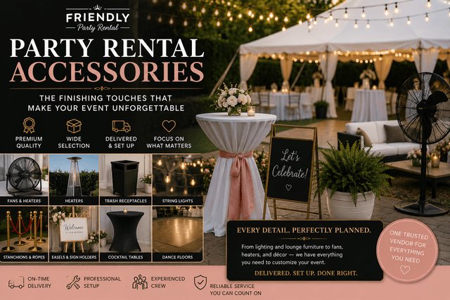 Party Rental Accessories — Syracuse, NY